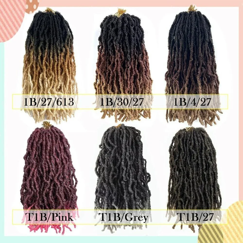 14 Inch Soft Locs Crochet Hair for Black Women, 8 Packs Faux Locs Crochet Braids